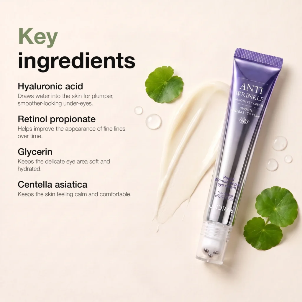 E01 Under-Eye Cream with Steel Roller — 20 g